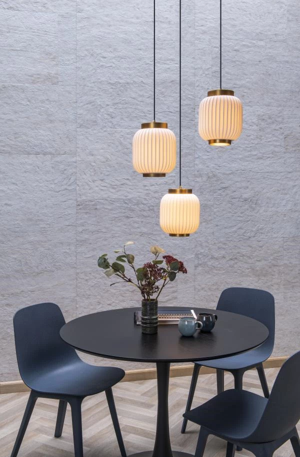 Lucide GOSSE - Pendant light - 3xE27 - White - atmosphere 1
